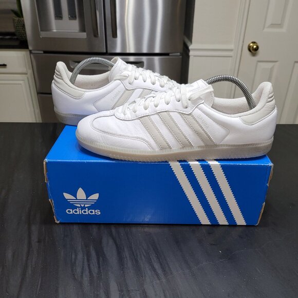 Adidas Samba Men's Sz 9.5/Women's Sz 10.5 OG Trainers in White and Grey JI3206 - Picture 3 of 16